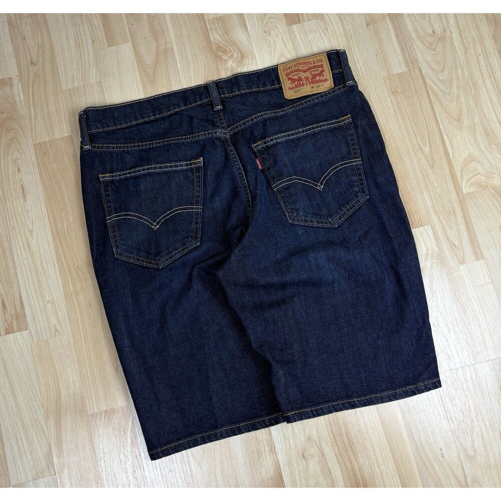 Men’s Levi’s 541 Jean Shorts / Denim Shorts / Dark Wash / Jorts / Size 34
